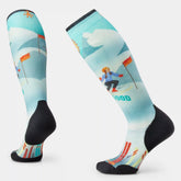 Women's Ski Snow Bunny Print Over The Calf Socks
