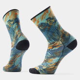 Bike Rugged Ride Print Crew Socks