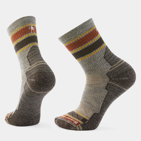 Hike Striped Mid Crew Socks