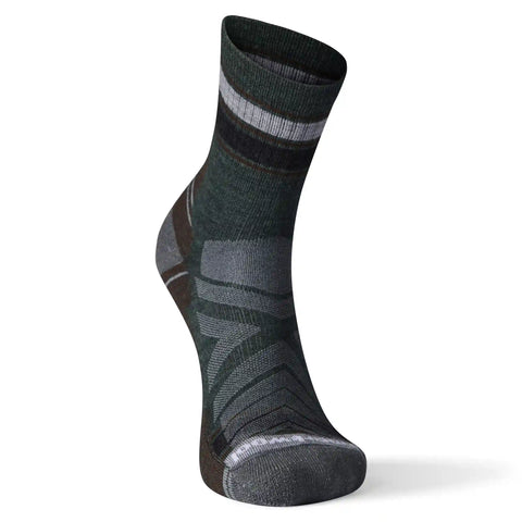 Hike Striped Mid Crew Socks