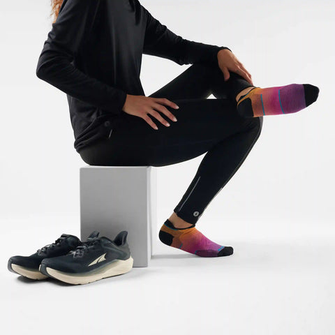 Women's Run Ombre Print Low Ankle Socks