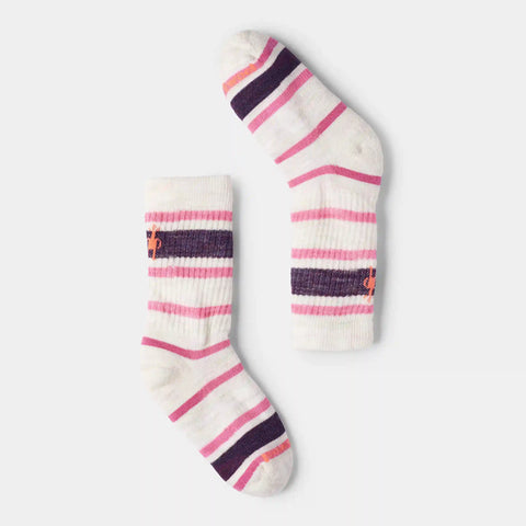 Kids' Hike Striped Crew Socks