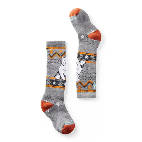 Kids' Wintersport Polar Bear Pattern Over The Calf Socks