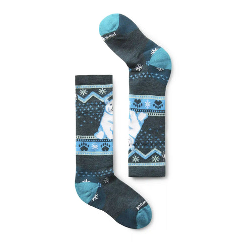 Kids' Wintersport Polar Bear Pattern Over The Calf Socks