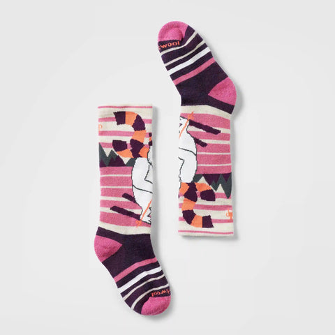 Kids' Wintersport Yeti Pattern Over The Calf Socks