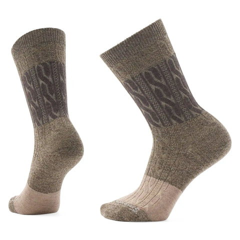 Women's Everyday Color Block Cable Crew Socks