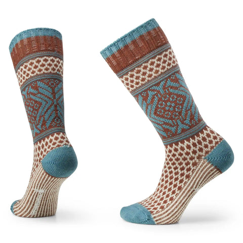 Women's Everyday Cozy Popcorn Snowflake Crew Socks