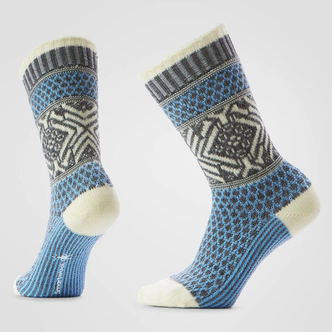 Women's Everyday Cozy Popcorn Snowflake Crew Socks