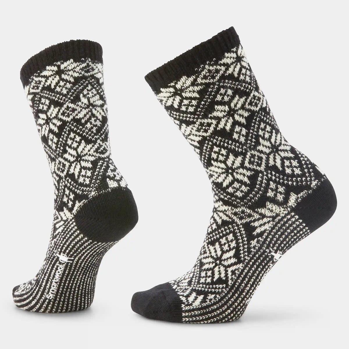 Women's Everyday Cozy Traditional Snowflake Crew Socks