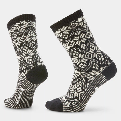 Women's Everyday Cozy Traditional Snowflake Crew Socks