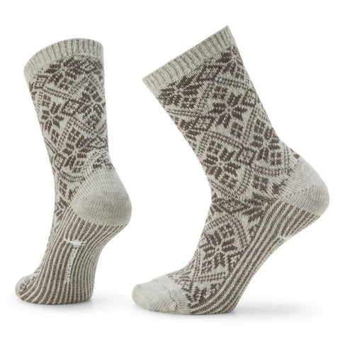 Women's Everyday Cozy Traditional Snowflake Crew Socks
