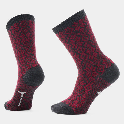 Women's Everyday Cozy Traditional Snowflake Crew Socks