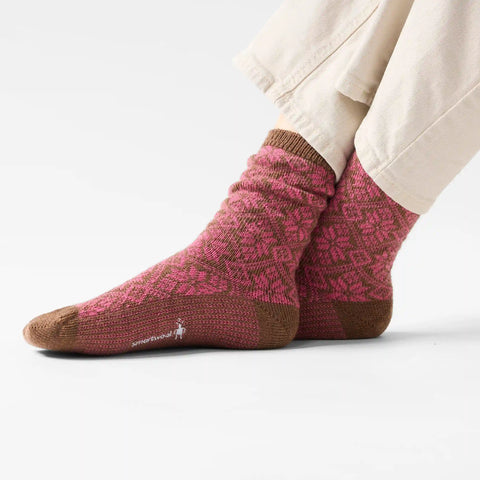 Women's Everyday Cozy Traditional Snowflake Crew Socks
