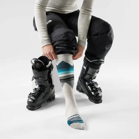 Women's Ski Pattern Over The Calf Socks