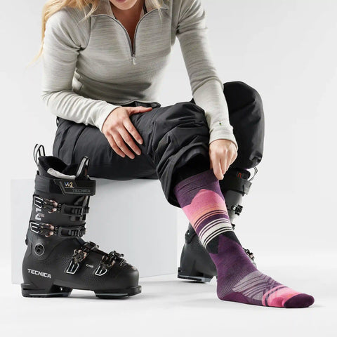 Women's Ski Pattern Over The Calf Socks