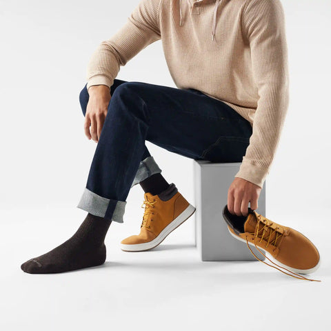 Everyday Solid Rib Crew Socks