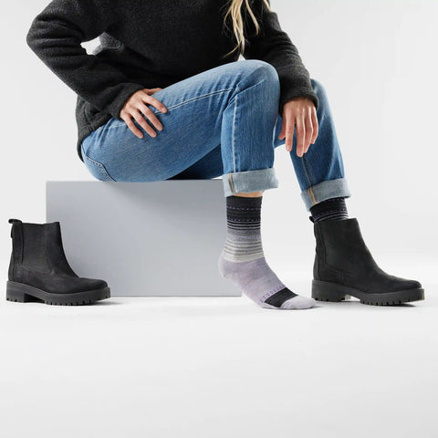 Women's Everyday Stitch Stripe Crew Socks
