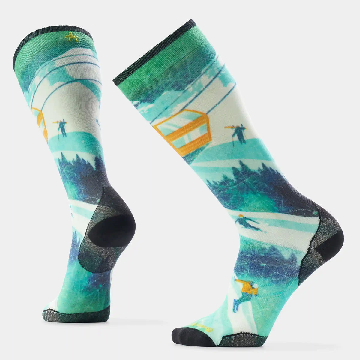 Ski Ski Day Print Over The Calf Socks