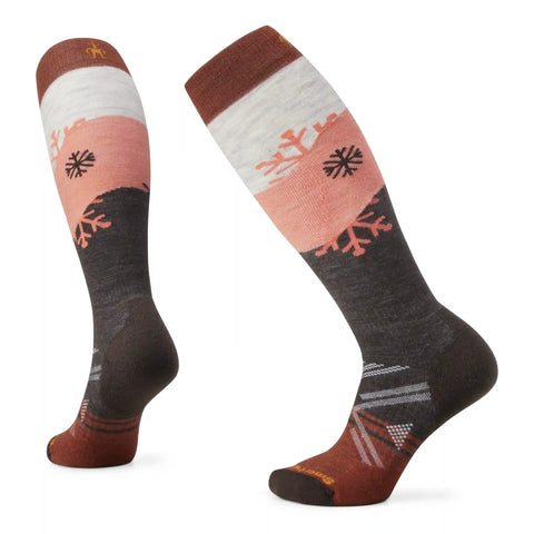 Women's Ski Snowpocalypse Pattern Over The Calf Socks