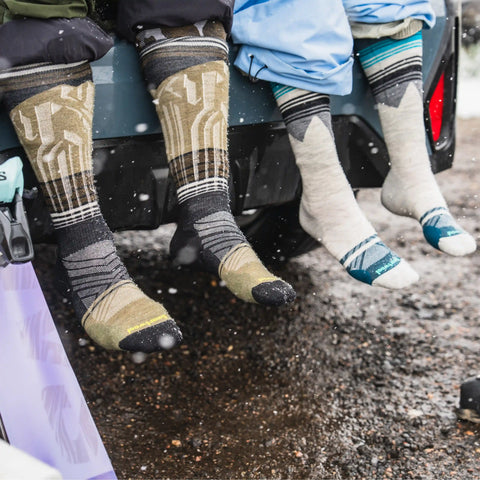 Ski Summit Shot Over The Calf Socks