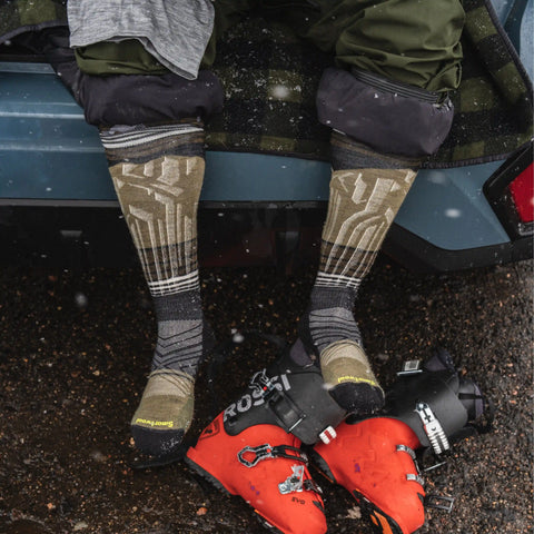 Ski Summit Shot Over The Calf Socks