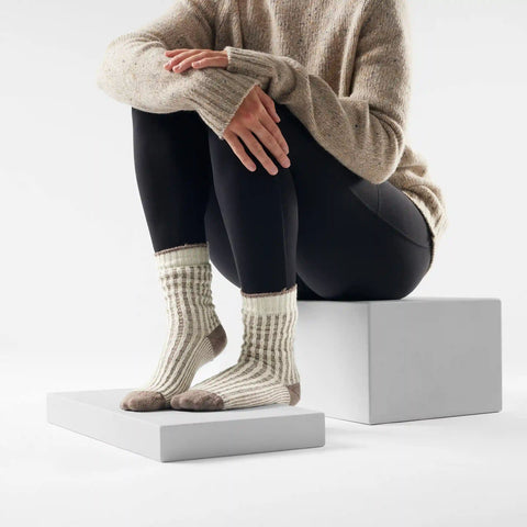 Women's Everyday Cozy Waffle Press Crew Socks