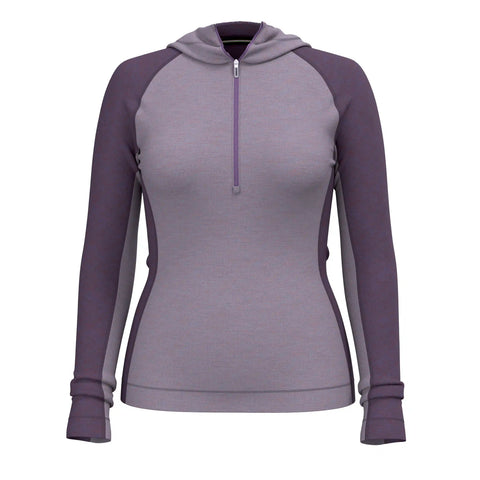 Women's Classic Thermal Merino Base Layer 1/2 Zip Hoodie