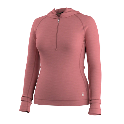 Women's Classic Thermal Merino Base Layer 1/2 Zip Hoodie