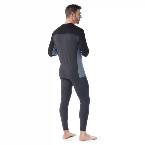 Men's Classic Thermal Merino Base Layer Colorblock Crew Boxed