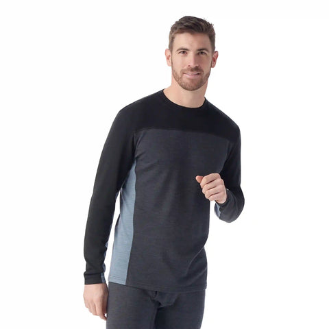 Men's Classic Thermal Merino Base Layer Colorblock Crew Boxed