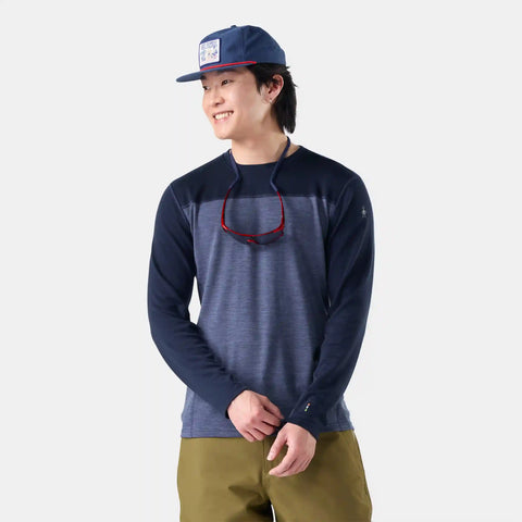 Men's Classic Thermal Merino Base Layer Colorblock Crew Boxed