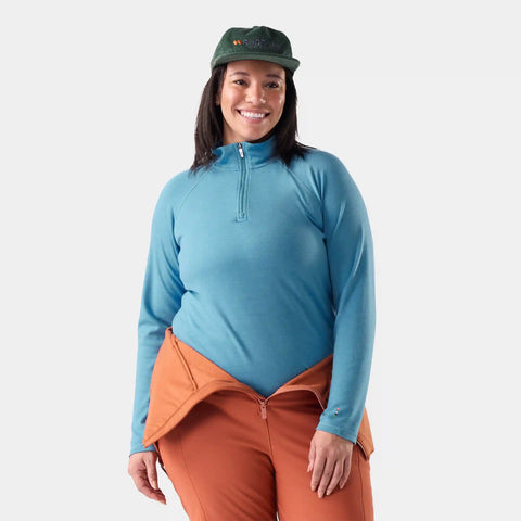 Women's Classic Thermal Merino Base Layer 1/4 Zip Plus