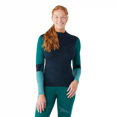 Women's Intraknit™ Thermal Merino Base Layer Colorblock 1/4 Zip