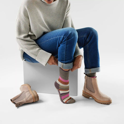 Women's Everyday Multi-Stripe Crew Socks