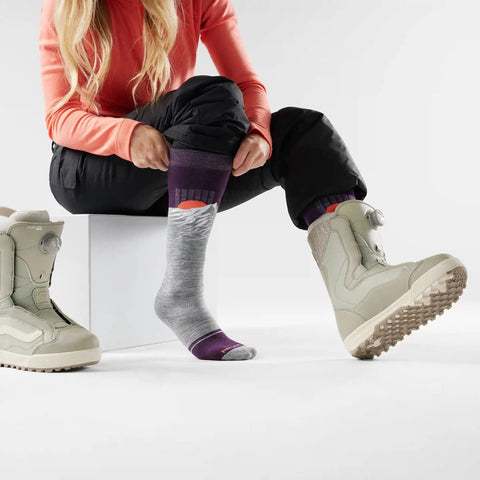 Women's Snowboard Valley Sunset Over The Calf Socks