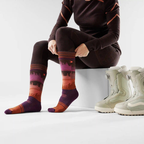 Women's Snowboard Twilight Vista Over The Calf Socks