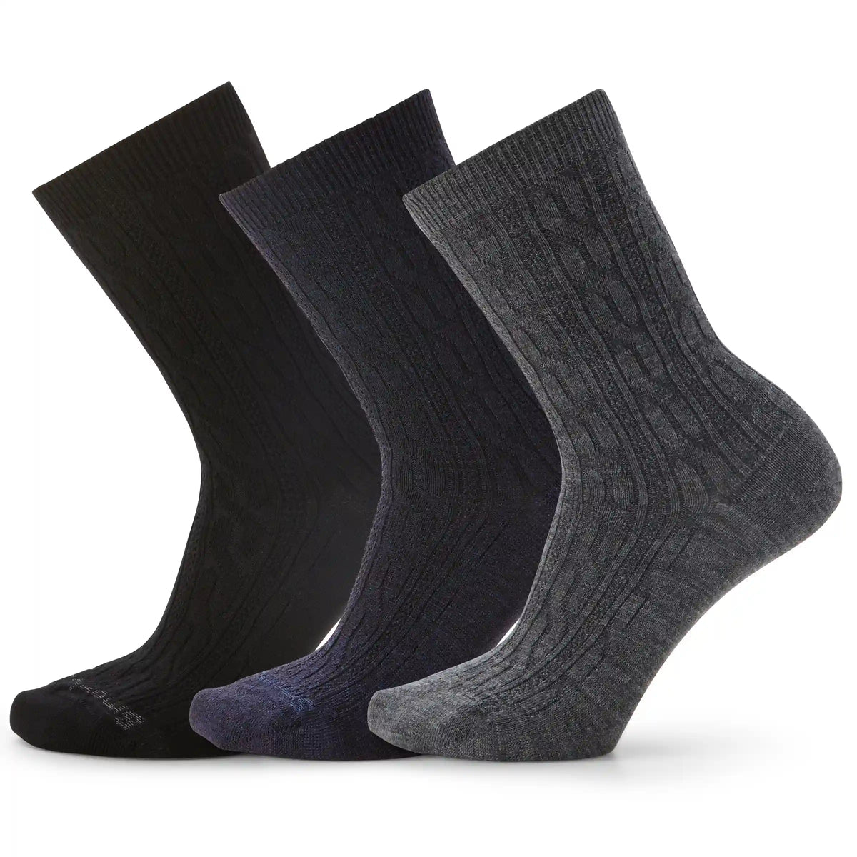 Everyday Cable Crew Socks Trio Gift Box