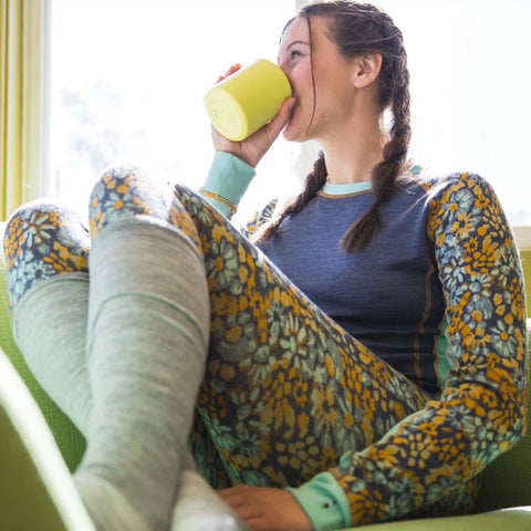 Women's Classic Thermal Merino Base Layer Colorblock Crew