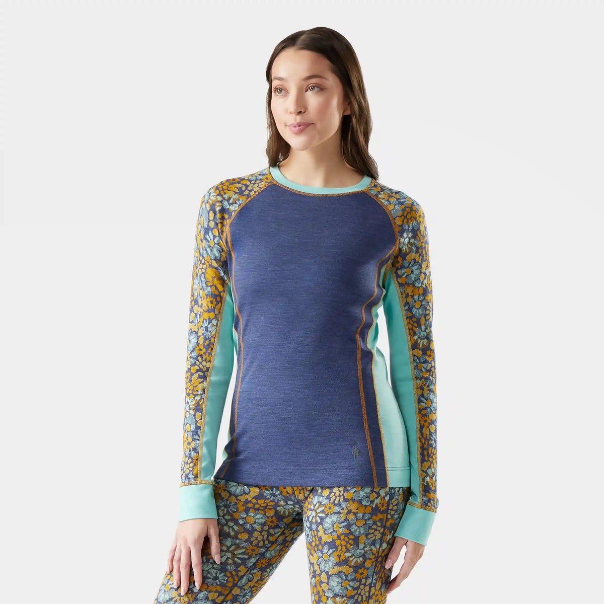 Women's Classic Thermal Merino Base Layer Colorblock Crew