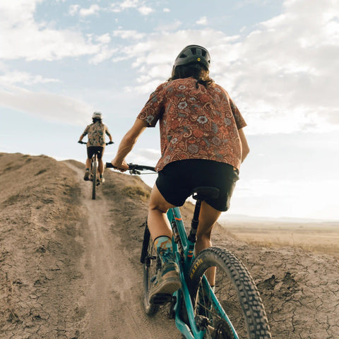 Bike Rugged Ride Print Crew Socks