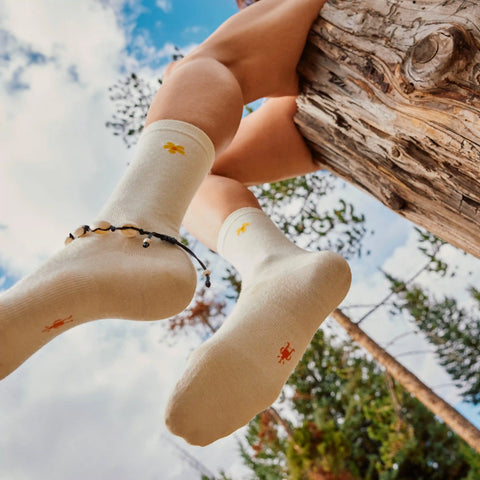 Women's Everyday Groovy Bloom Crew Socks