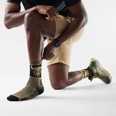 Hike Bison Crew Socks