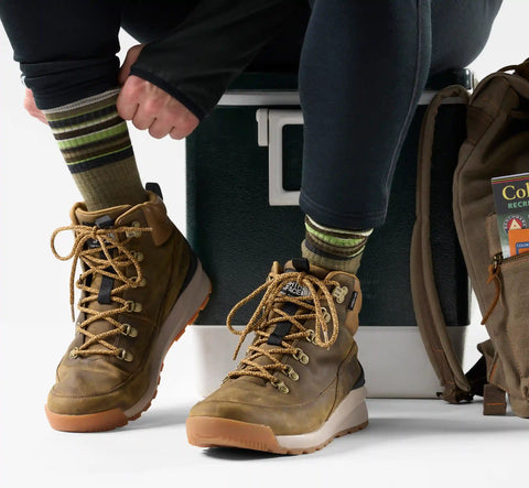 Hike Striped Crew Socks