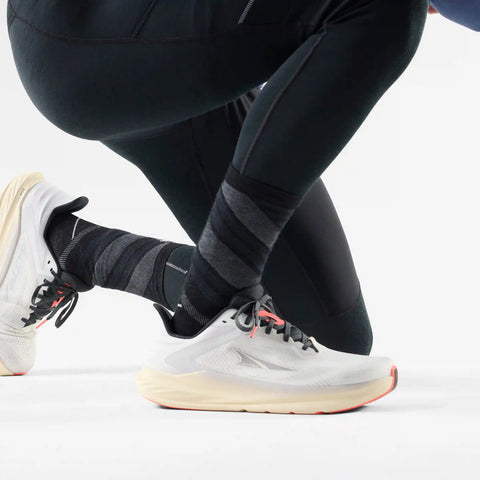 Run Pattern Crew Socks