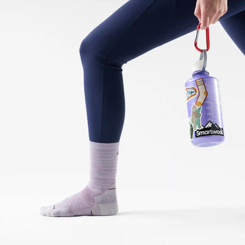 Women's Run Pattern Crew Socks