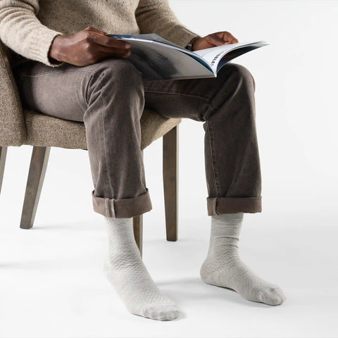 Everyday Basketweave Crew Socks