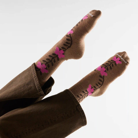 Women's Everyday Garden Vine Crew Socks