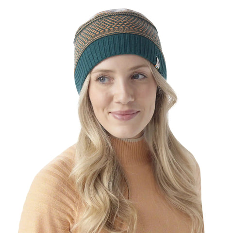 Popcorn Cable Reversible Beanie