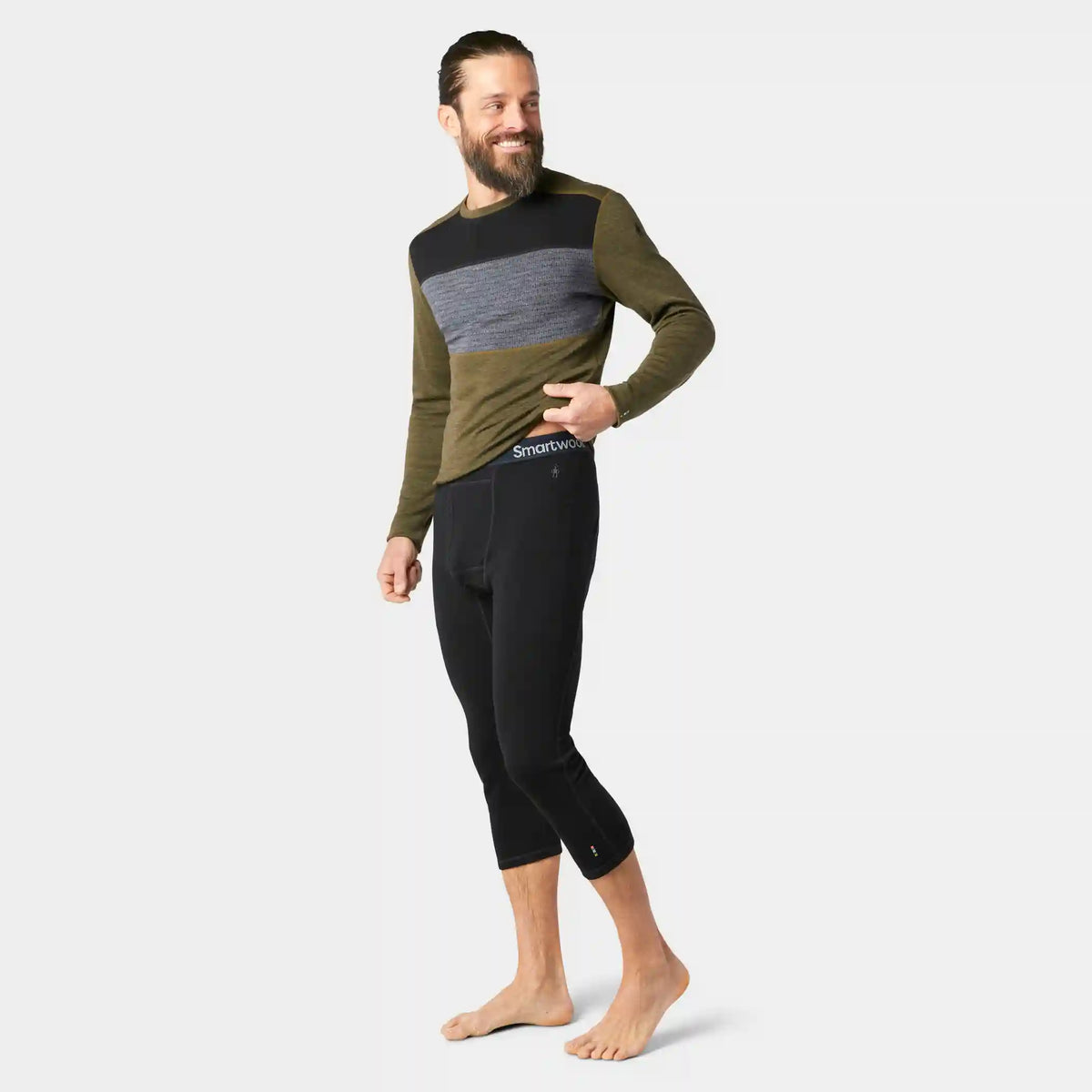 Men's Classic Thermal Merino Base Layer 3/4 Bottom Boxed